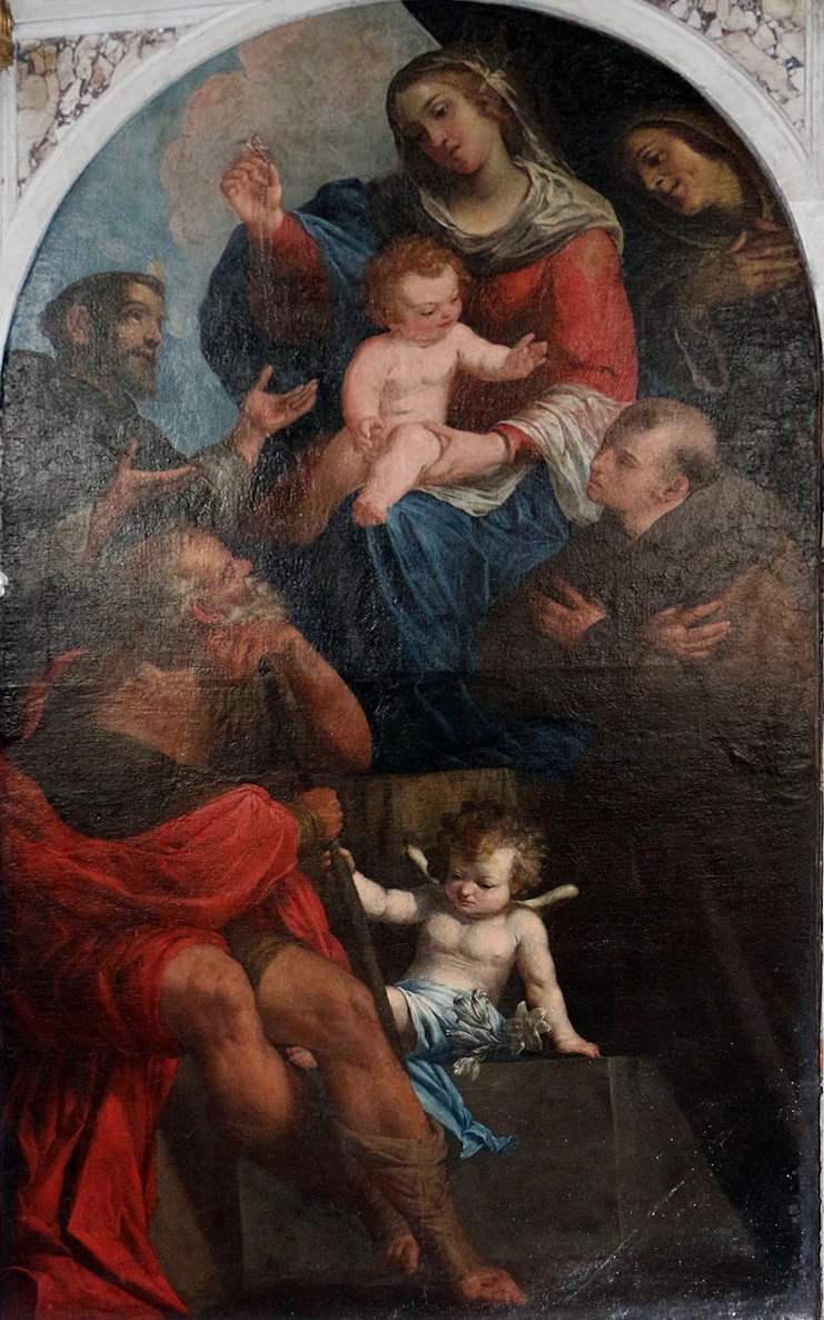 Madonna del rosario col bambino e santi - Chiesa di San Pancrazio, Bergamo